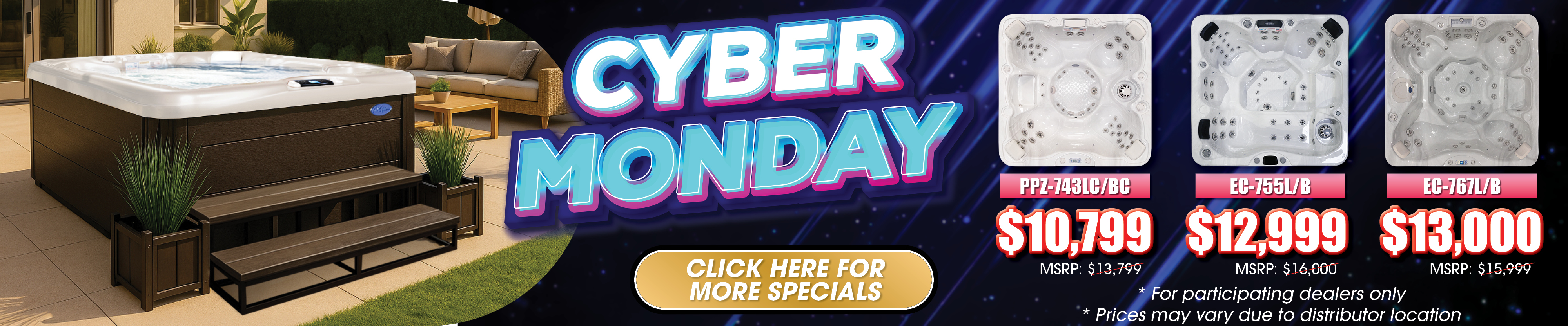 Calspas hot tub being used in a family setting - Lawton