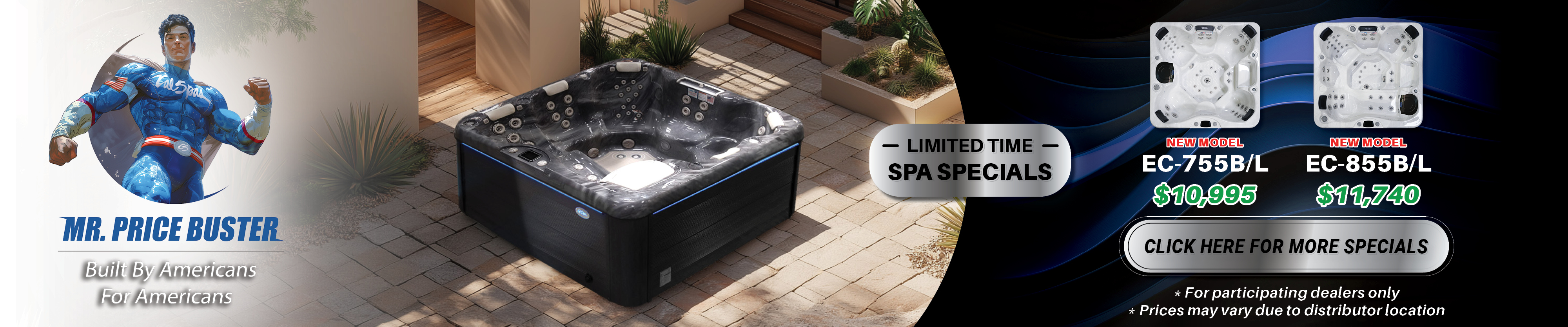 Calspas hot tub being used in a family setting - Lawton